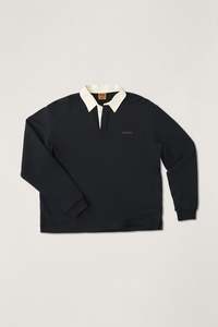 Vintage Rugby Polo Charcoal
