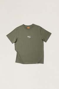 Heavy Vintage Embroidered Ss T-Shirt Silver Pine