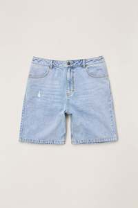 Subtle Distress Short Blue