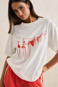 Melia Oversized T-Shirt Red