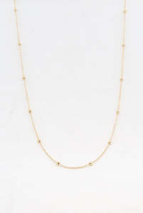 Necklaces And Pendants: Yellow gold ball chain
