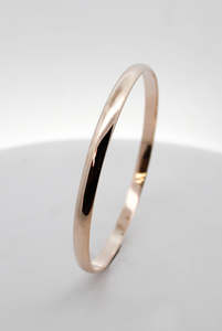 Bangles And Bracelets: 9ct Rose Gold Bangle