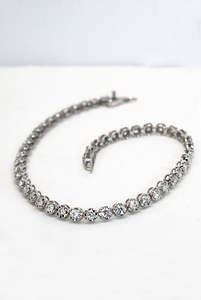 Bangles And Bracelets: Lab Grown Diamond Tennis Bracelet