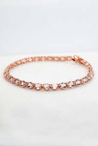 Bangles And Bracelets: Morganite Tennis Bracelet
