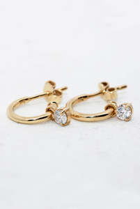 Diamond Mini Drop Earrings