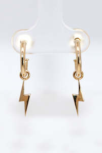 Lightning Bolt Mini Drop Earrings