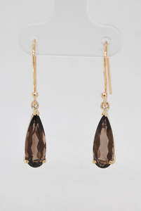 Earrings: Smokey Quartz Drop Earrings