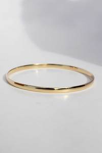 9ct Yellow Gold 3.7mm Bangle