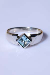 Sterling Silver Topaz Ring