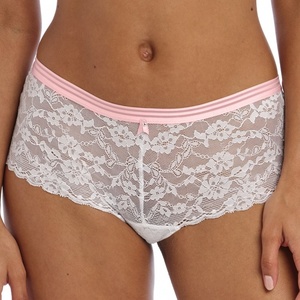 Lingerie: Offbeat short white from Freya