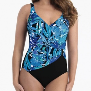 Swimwear: Anita swim Palm Tree non-wired swimsuit Ocean 7312