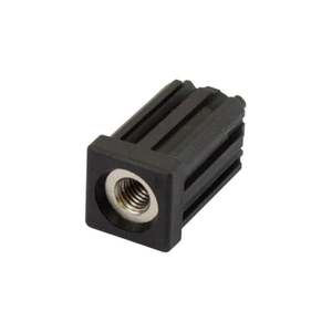 25mm Square M10 Threaded Tube End Mild Steel (TIR25SQM10) - Richmond Rolling Solutions NZ