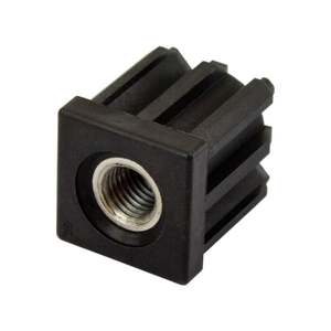 38mm Square M16 Threaded Tube End Mild Steel (TIR38SQM16) - Richmond Rolling Solutions NZ