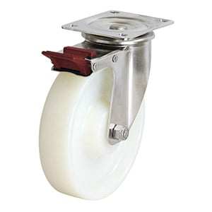 Products: 200mm Nylon Wheel 380kg Capacity Castor (S8140B) - Richmond Rolling Solutions NZ