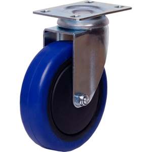 Products: 100mm Reb Rubber Swivel Light Industrial Castor (S4404) - Richmond Rolling Solutions NZ
