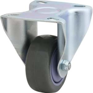 75mm Poly Nylon Rigid Zinc Durolite Castor (R3107) - Richmond Rolling Solutions NZ