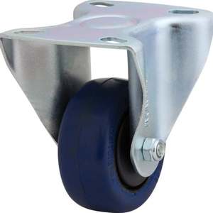 75mm Rebound Rubber Rigid Zinc Durolite Castor (R3117) - Richmond Rolling Solutions NZ