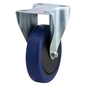 Products: 125mm Rebound Rubber Rigid Zinc Durolite Castor (R5111) - Richmond Rolling Solutions NZ