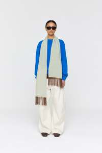 Lori Scarf  AW26 Mint + Butter + Brown