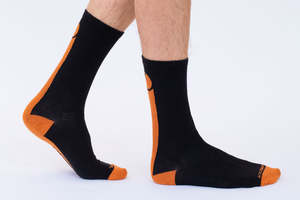 Orange Bikes: Crew Socks LG/XL Orange Bikes