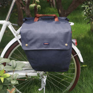 Bags And Panniers: Water resistant canvas bike pannier Tourbon