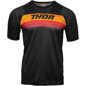 Jerseys: Jersey Thor MTB MX Assist Black / Orange Large