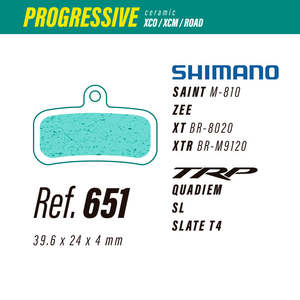 Brake Pads: Less Brakes Shimano Progressive 651