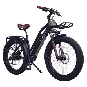 ET.Cycle T1000 Fat Trekking Step-thru E-Bike, 48V 1008Wh Battery [Matt Black 26"]