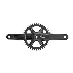 Components Cranks: Sword Black 1x 40T Square Taper Crankset Microshif