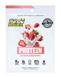 Ryno Power Strawberry Whey Protein Powder Single