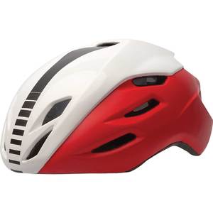 Polisport Aero R – Large Cycling Helmet (Red/White, 58–61 cm)