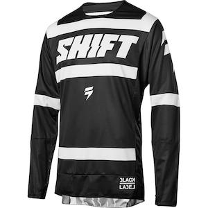 SHIFT 3LACK STRIKE JERSEY [BLACK/WHITE]