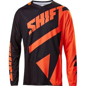 Shift 3lack Label Gear: SHIFT 3LACK MAINLINE JERSEY [BLACK/ORANGE] S