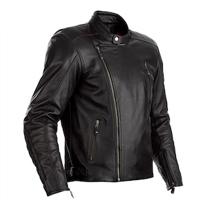 Streetbike Jackets: RST MATLOCK CE LEATHER JACKET [BLACK]