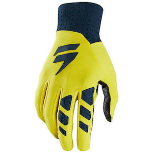Shift Mx18: SHIFT 3LUE LABEL AIR GLOVES NAVY/YELLOW