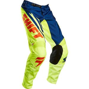 Shift Mx16: SHIFT ASSAULT RACE PANTS [NAVY/YELLOW] 30