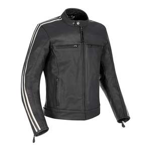 Streetbike Jackets: Oxford Bladon Leather Jacket - Black