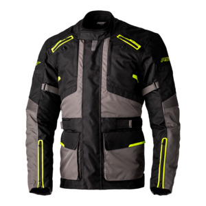 Road Sale: RST ENDURANCE CE TEXTILE JACKET [BLACK/GREY/FLO YELLOW]