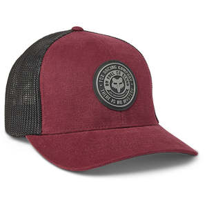 Headwear: FOX MYSTICKS FLEXFIT HAT [DARK MAROON]