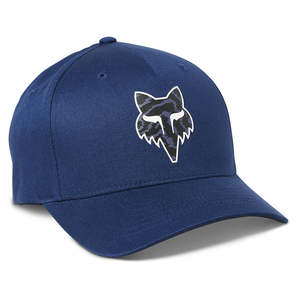 Headwear: FOX NUKLR FLEXFIT HAT [DEEP COBALT]