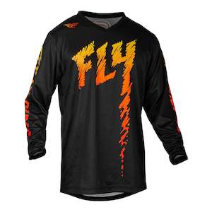 Jerseys: Fly Racing 2024 Youth F-16 Jersey - Black / Yellow / Orange