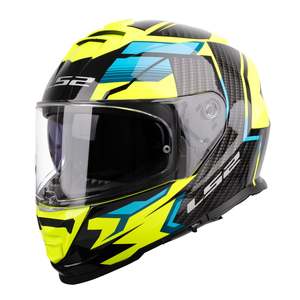 Helmets Road: LS2 FF800 Storm II Tracker Helmet - Black / Hi-Vis Yellow 06