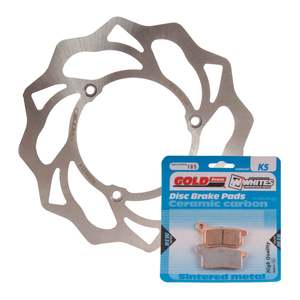 Brakes Off Road: Brake Disc & Pad Front Kit - KTM 85 SX '03 - Wave