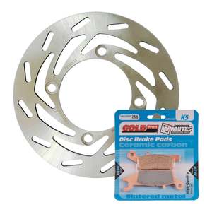 Brake Disc & Pad Front Kit - Yamaha YFM700FAP '07-'20 - Right