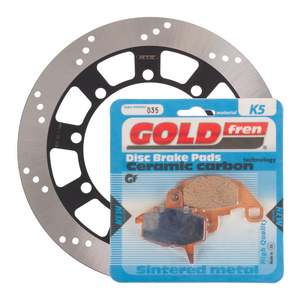 Brake Disc & Pad Front Kit - Kawasaki KLR650 '05-'07