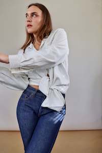 Vintage Striped Silk Shirt