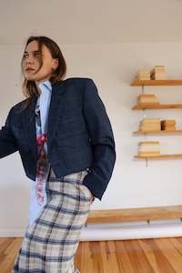 Products: Navy Squared Mara Blazer