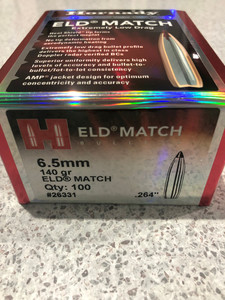 Hornady 6.5mm .264 140gr ELD Match Projectiles x 200 RIFLES.NZ