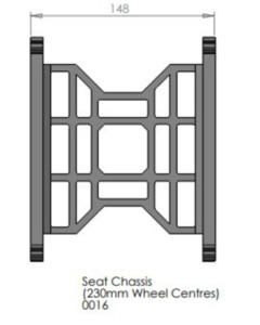 Products: Seat Std Chassis 148mm (230mm wheel center)