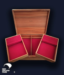 Rimu Jewellery Box Large - 2 Lift Out Trays